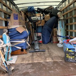 Hustle Moving - 2 truck load and deliver in Billerica ma. 500-700lb mother Mary statue and opposite left a piano to even out the weight distribution!
