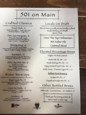 Menu photo 7 501 on Main Park City, UT