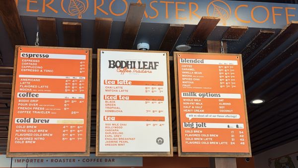 Menu photo 1 Bodhi Leaf Coffee Traders La Habra, CA Menu photo 1 Bodhi Leaf Coffee Traders La Habra, CA