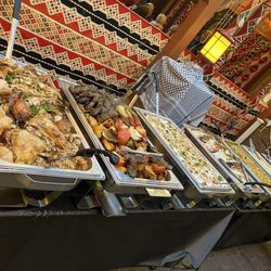 Bawadi Mediterranean Grill - Meats and rice section