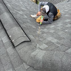 OC Roofing Systems - Richard patching the hole!