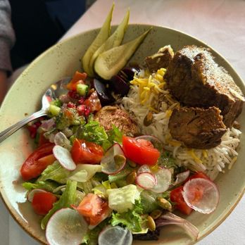 Lavash Seaside Grill - Persian Beef Brisket Bowl - Mediterranean Near Me - Richmond, British Columbia Lavash Seaside Grill - Persian Beef Brisket Bowl - Mediterranean Near Me - Richmond, British Columbia