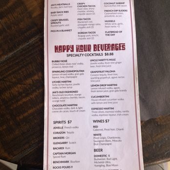 Jax Bistro & Bar - Happy hour menu - Delis Near Me - Boynton Beach, Florida Jax Bistro & Bar - Happy hour menu - Delis Near Me - Boynton Beach, Florida