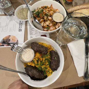 Oren's Hummus - Rice Bowl w/ Beef Kebab pita - Mediterranean Near Me - San Francisco, California
