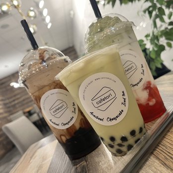 Cafe Tori - Honeydew Milk Tea Strawberry Matcha Dalgona Coffee Dalgona with Coffee Jelly - Desserts Near Me - Bakersfield, California