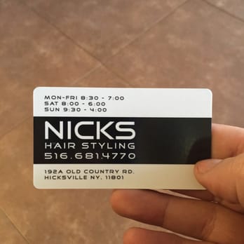 LI Finest Barber Shop - Used to be Dino's. Now called Nicks Hairstyling. The owner is very friendly and does a great job with haircuts. - Barbers Near Me - Hicksville, New York