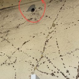 The hole that they made but didn't/forgot to tell me about.