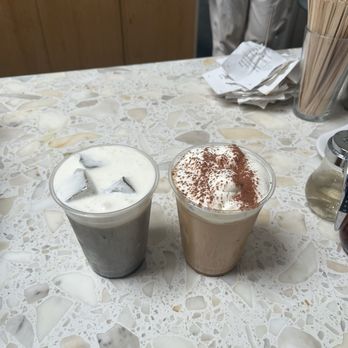Work in Progress - Iced Hojicha Latte w/ Cold Foam 7/10 Iced Hazelnut Toffee Latte w/ Salted Foam 9/10 - Wine Bars Near Me - Costa Mesa, California Work in Progress - Iced Hojicha Latte w/ Cold Foam 7/10 Iced Hazelnut Toffee Latte w/ Salted Foam 9/10 - Wine Bars Near Me - Costa Mesa, California