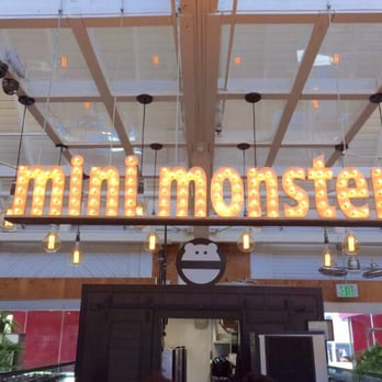 Mini Monster Cafe - Supa cute signage and lighting - Bubble Tea Near Me - Anaheim, California