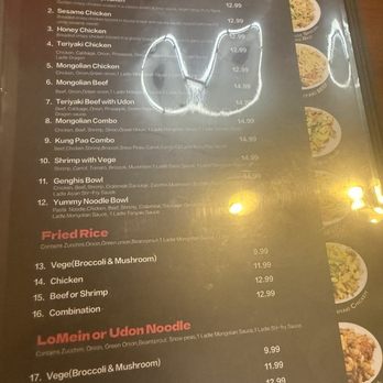 Genghis Bowl - Menu - Sushi Bars Near Me - Birmingham, Alabama Genghis Bowl - Menu - Sushi Bars Near Me - Birmingham, Alabama