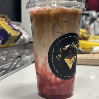 La Crepe Cafeccino - Strawberry latte - Desserts Near Me - Palos Hills, Illinois La Crepe Cafeccino - Strawberry latte - Desserts Near Me - Palos Hills, Illinois
