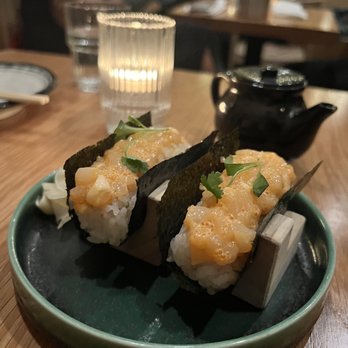 Ozakaya - Spicy scallop temaki - Izakaya Near Me - Brooklyn, New York Ozakaya - Spicy scallop temaki - Izakaya Near Me - Brooklyn, New York