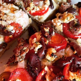 Hot for Pizza - Custom vegan pan pizza (lots of garlic) - Pizza Near Me - Richmond, Virginia Hot for Pizza - Custom vegan pan pizza (lots of garlic) - Pizza Near Me - Richmond, Virginia