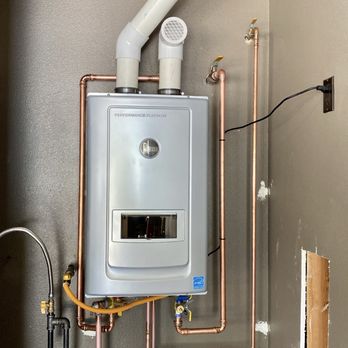 Pacific Plumbing - New tankless water heater with recirculation line installed - Plumbing Near Me