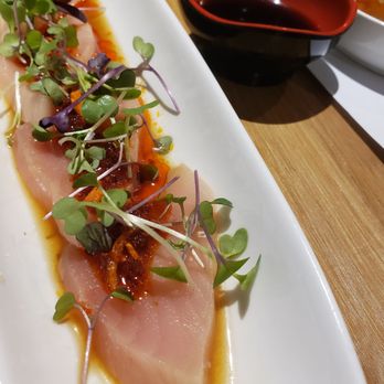 Studio Sushi - Albacore sashimi with garlic chili oil - Sushi Bars Near Me - Studio City, California Studio Sushi - Albacore sashimi with garlic chili oil - Sushi Bars Near Me - Studio City, California