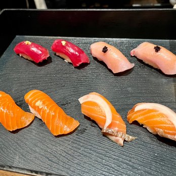 SUSHI-SAN - San nigiri set (best angle) - Sushi Bars Near Me - Chicago, Illinois SUSHI-SAN - San nigiri set (best angle) - Sushi Bars Near Me - Chicago, Illinois