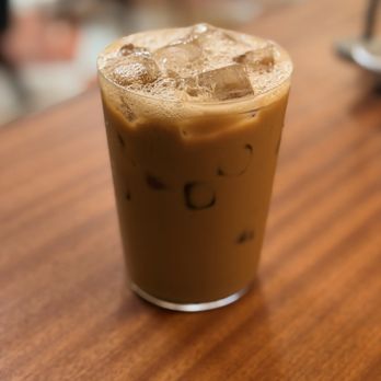 Mish Delicatessen - The Mensch red eye coffee, pistachio, clove, honey bubbles, phyllo - Delis Near Me - Los Angeles, California