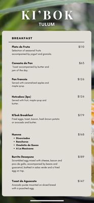 Menu photo 2 Ki' Bok Tulum, ROO