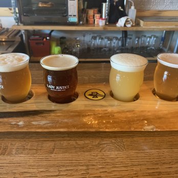 Lady Justice Brewing - Four 5-oz pours for $16 - Breweries Near Me - Englewood, Colorado