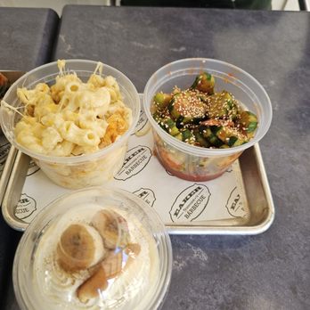 Eaker Barbecue - Mac 'n cheese, kimchi cucumber, and THE BEST BOOZY BANANA PUDDING you'll ever eat! - Barbeque Near Me - Fredricksburg, Texas Eaker Barbecue - Mac 'n cheese, kimchi cucumber, and THE BEST BOOZY BANANA PUDDING you'll ever eat! - Barbeque Near Me - Fredricksburg, Texas