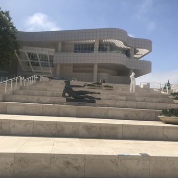 The Getty Center - Statues on the steps outside Getty Center museum - Art Museums Near Me - Los Angeles, California The Getty Center - Statues on the steps outside Getty Center museum - Art Museums Near Me - Los Angeles, California