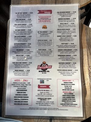 Menu photo 2 PorterHouse Burger Co Greensboro, NC Menu photo 2 PorterHouse Burger Co Greensboro, NC