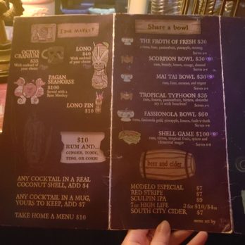 Pagan Idol - Feb 2019 menu - Tiki Bars Near Me - San Francisco, California Pagan Idol - Feb 2019 menu - Tiki Bars Near Me - San Francisco, California