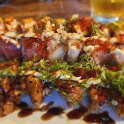 Katana - Firecracker, rainbow, and sunrise rolls...bring and extra stomach!