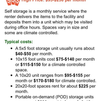 Public Storage - Their prices are considered high - Self Storage Near Me - Woburn, Massachusetts