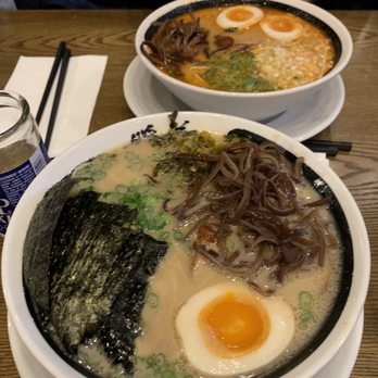 Ramen Danbo - Top: Miso Raka Bottom: Classic ramen - Ramen Near Me - Seattle, Washington