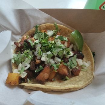 Left Coast Taco - Al pastor taco, street taco style, @ Left Coast Tacos/ East Aurora, NY - Tacos Near Me - East Aurora, New York Left Coast Taco - Al pastor taco, street taco style, @ Left Coast Tacos/ East Aurora, NY - Tacos Near Me - East Aurora, New York