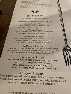 Menu photo 7 The Ordinary Pub Savannah, GA
