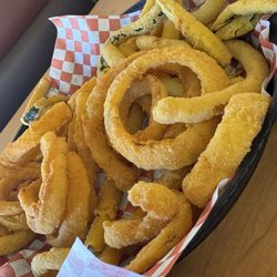 Main St. Grill - Onion Ring Zucchini Mix. Fresh and delicious.