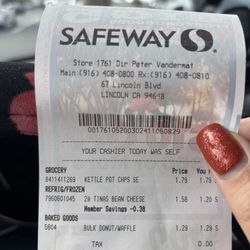 Safeway - Just picked up a few things for my lunch