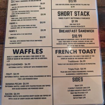 Fuente de cafe - Breakfast menu. - Mexican Near Me - Lake Stevens, Washington Fuente de cafe - Breakfast menu. - Mexican Near Me - Lake Stevens, Washington