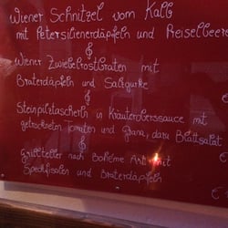 The daily specials.