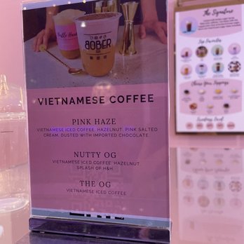 Bober Tea - Vietnamese Coffee Menu - Bubble Tea Near Me - Sacramento, California