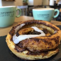 Copenhagen Coffee Lab - Great coffee and a cinnamon snail!