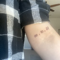 Lost in Lust Tattoo - Date arm tattoo