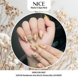 Nice Nails & Spa No 5 - Elevate your look with fresh nail designs!
From classic to bold, we've got you covered.
Call today to schedule your nail session!