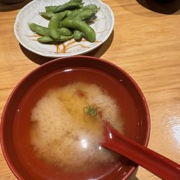 Miso Soup & Edamame Miso Soup & Edamame