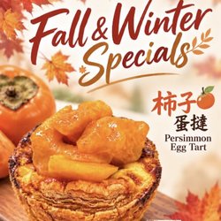 Pineapple King Bakery - San Francisco - NEW Persimmon Egg Tart