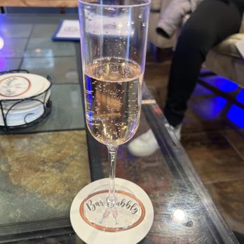 Bar Bubbly - Enjoying a bubbly glass of champagne. Pizzolatto rose from Italy - Champagne Bars Near Me - Savannah, Georgia Bar Bubbly - Enjoying a bubbly glass of champagne. Pizzolatto rose from Italy - Champagne Bars Near Me - Savannah, Georgia