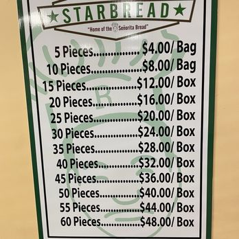 Starbread Bakery - Updated price list as of 11/15/2024 - Bakeries Near Me - San Pablo, California