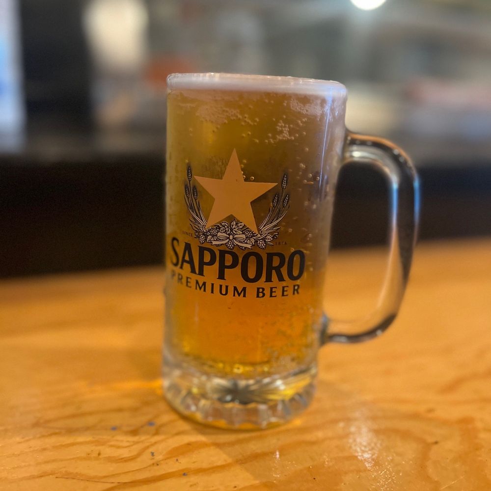 Kiku Sushi - a glass of sapporo beer - Japanese Near Me - Monrovia, California Kiku Sushi - a glass of sapporo beer - Japanese Near Me - Monrovia, California