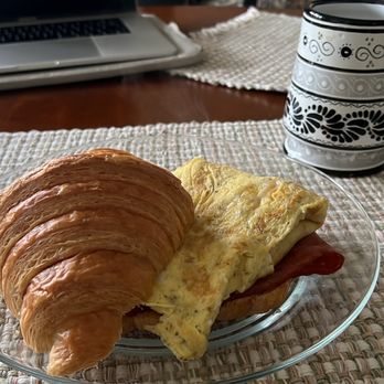 The Brewer's Bread - Croissant breakfast sandwich with FRESH croissant from the bakery. - Bakeries Near Me - Portland, Oregon