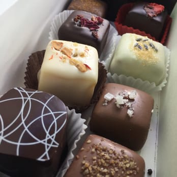 Sweet Cascades - Some truffles and caramel chocolates. So pretty!! - Desserts Near Me - Ellicott City, Maryland