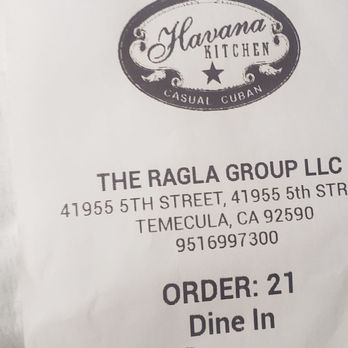 Havana Kitchen - We ordered at 11:18....received it after 12. - Cuban Near Me - Temecula, California Havana Kitchen - We ordered at 11:18....received it after 12. - Cuban Near Me - Temecula, California
