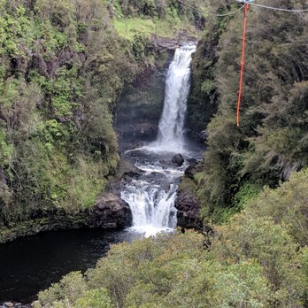 KapohoKine Adventures - Warerfall sight you get to pass through during ziplining - Tours Near Me - Hilo, Hawaii KapohoKine Adventures - Warerfall sight you get to pass through during ziplining - Tours Near Me - Hilo, Hawaii