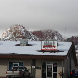 Brothers Bistro - Snowy outside, warm and friendly inside.  Great chicken strips waiting for you